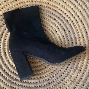 BCBGENERATION Suede Black Heeled Boot